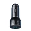 Joyroom JR-CCD04 30W 2x USB-C USB-A car charger with display - black