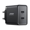 Joyroom JR-TCF09 fast charger 2x USB-C 40W - black