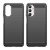 Flexible carbon pattern case for Samsung Galaxy M14 Carbon Case - black