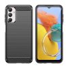 Flexible carbon pattern case for Samsung Galaxy M14 Carbon Case - black