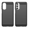 Flexible carbon pattern case for Samsung Galaxy M34 Carbon Case - black