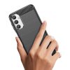 Flexible carbon pattern case for Samsung Galaxy M34 Carbon Case - black