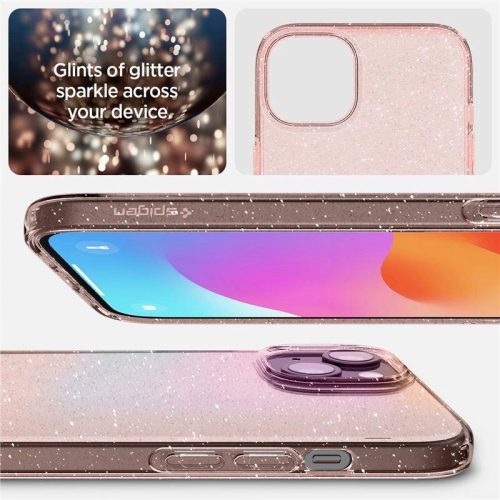 Spigen LIQUID CRYSTAL IPHONE 15 PLUS GLITTER CRYSTAL ROSE