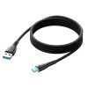 Joyroom Starry series SA32-AC6 100W USB-A / USB-C cable 1m - black