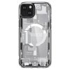 Spigen Ultra Hybrid Mag Case with MagSafe for iPhone 15 Plus - White (Zero One Pattern)