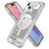 Spigen Ultra Hybrid Mag Case with MagSafe for iPhone 15 Plus - White (Zero One Pattern)