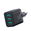 Joyroom JR-TCN02 3xUSB-A 17W 3.4A mains charger - black