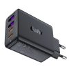 Acefast A61 PD 45W GaN charger 2 x USB-C + 2 x USB-A with 4 ports - black