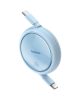 Baseus Free2Draw Mini USB-C - USB-C 100W 1m retractable cable - blue