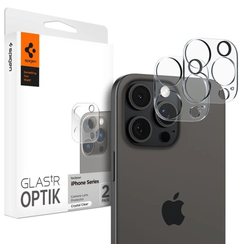 Spigen Optik.tR Camera Protector for iPhone 14 Pro / Pro Max / 15 Pro / Pro Max - transparent 2 pcs.