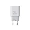 EU Joyroom JR-TCF05 20W USB-A USB-C charger + USB-C cable - white