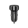 Choetech TC0014 USB-C USB-A PD 60W car charger with LED backlight - black