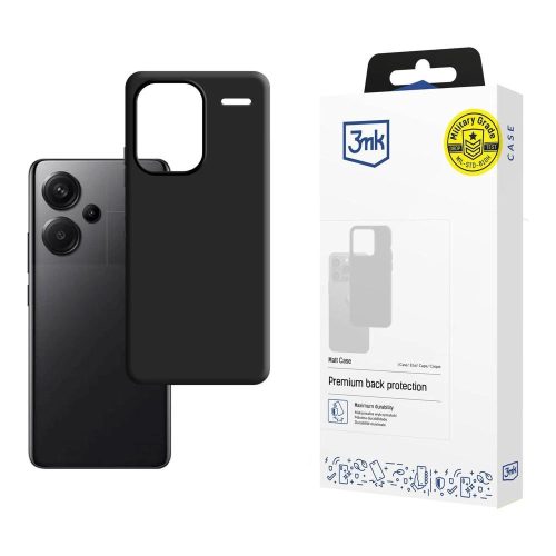 3mk Matt Case for Xiaomi Redmi Note 13 Pro+ - black