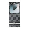 DKNY Checkered Pattern Printed Stripes case for Samsung Galaxy Z Flip 6 - black