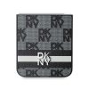 DKNY Checkered Pattern Printed Stripes case for Samsung Galaxy Z Flip 6 - black