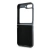 DKNY Leather Metal Stack Logo Case for Samsung Galaxy Z Flip 6 - Black