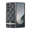 DKNY Checkered Pattern Printed Stripes case for Samsung Galaxy Z Fold 6 - black