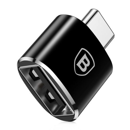 Baseus adapter from USB to USB Type C OTG black (CATOTG-01)