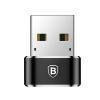 Baseus adapter from USB Type-C to USB black (CAAOTG-01)