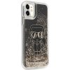 Karl Lagerfeld KLHCN61LGGKBK iPhone 11/ XR fekete/fekete keménytok, Liquid Glitter Gatsby