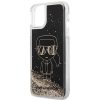 Karl Lagerfeld KLHCN61LGGKBK iPhone 11/ XR fekete/fekete keménytok, Liquid Glitter Gatsby