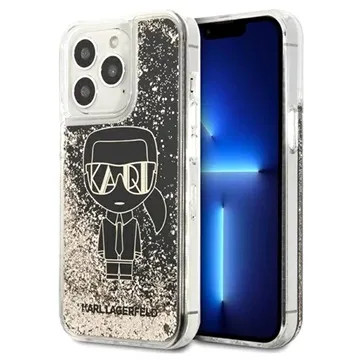 iPhone 13 Pro Karl Lagerfeld Liquid Glitter Gatsby tok fekete