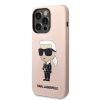 iPhone 14 Pro  Karl Lagerfeld 6,1" kemény tok rózsaszín/rózsaszín szilikon ikonnal