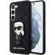 SAMSUNG GALAXY S23 KARL LAGERFELD TOK SAFFIANO MONOGRAM IKONIK FEKETE telefontok