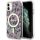 iPhone 11 Guess PC/TPU Flowers IML MagSafe kompatibilis tok rózsaszín (GUHMN61HCFWSP)