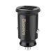 Baseus Grain Car Charger mini car charger 2x USB 3.1A black (CCALL-ML01)