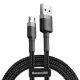 Baseus Cafule Cable durable nylon cable USB / micro USB QC3.0 2.4A 0.5M black-gray (CAMKLF-AG1)