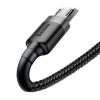 Baseus Cafule Cable durable nylon cable USB / micro USB QC3.0 2.4A 0.5M black-gray (CAMKLF-AG1)