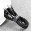 Baseus Cafule Cable durable nylon cable USB / micro USB QC3.0 2.4A 0.5M black-gray (CAMKLF-AG1)