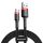 Baseus Cafule Cable durable nylon cable USB / micro USB QC3.0 2.4A 1M black-red (CAMKLF-B91)