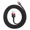 Baseus Cafule Cable durable nylon cable USB / micro USB QC3.0 2.4A 1M black-red (CAMKLF-B91)