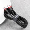 Baseus Cafule Cable durable nylon cable USB / micro USB QC3.0 2.4A 1M black-red (CAMKLF-B91)