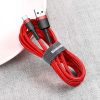 Baseus Cafule Cable durable nylon cable USB / USB-C QC3.0 3A 0.5M red (CATKLF-A09)