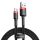 Baseus Cafule Cable durable nylon cable USB / USB-C QC3.0 3A 0.5M black-red (CATKLF-A91)