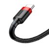 Baseus Cafule Cable durable nylon cable USB / USB-C QC3.0 3A 0.5M black-red (CATKLF-A91)