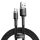 Baseus Cafule Cable durable nylon cable USB / USB-C QC3.0 3A 0.5M black-gray (CATKLF-AG1)