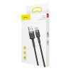 Baseus Cafule Cable durable nylon cable USB / USB-C QC3.0 3A 0.5M black-gray (CATKLF-AG1)