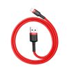 Baseus Cafule Cable durable nylon cable USB / Lightning QC3.0 2.4A 0.5M red (CALKLF-A09)