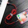 Baseus Cafule Cable durable nylon cable USB / Lightning QC3.0 2.4A 0.5M red (CALKLF-A09)