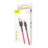 Baseus Cafule Cable durable nylon cable USB / Lightning QC3.0 2.4A 0.5M red (CALKLF-A09)