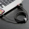 Baseus Cafule Cable durable nylon cable USB / Lightning QC3.0 2.4A 0.5M black-red (CALKLF-A19)