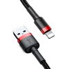 Baseus Cafule Cable durable nylon cable USB / Lightning QC3.0 2.4A 0.5M black-red (CALKLF-A19)