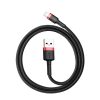 Baseus Cafule Cable durable nylon cable USB / Lightning QC3.0 2.4A 0.5M black-red (CALKLF-A19)