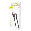 Baseus Cafule Cable durable nylon cable USB / Lightning QC3.0 2.4A 0.5M black-red (CALKLF-A19)