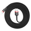 Baseus Cafule Cable durable nylon cable USB / Lightning QC3.0 1.5A 2M black-red (CALKLF-C19)