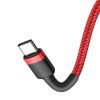 Baseus Cafule Cable Durable Nylon Cord USB-C PD / USB-C PD PD2.0 60W 20V 3A QC3.0 2M Red (CATKLF-H09)